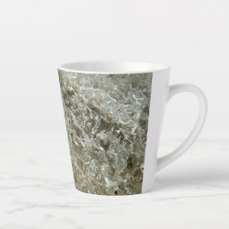 Taza De Café Latte Textura De La Naturaleza Del Resumen De Hielo Glac