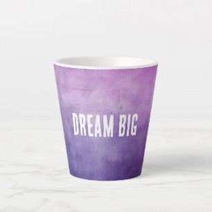 Taza De Café Latte Textura rosa púrpura