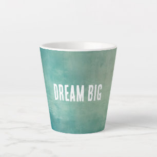 Taza De Café Latte Textura verde de Aqua verde azulada