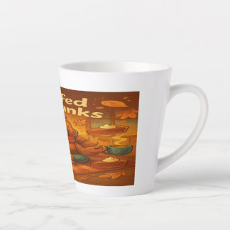 Taza De Café Latte Thanksgiving Latte Mug- Gratitude in Every Sip