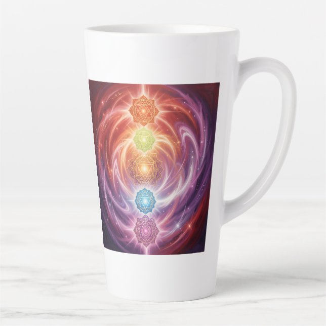Taza De Café Latte The 7 Chakras´10 (Derecha)