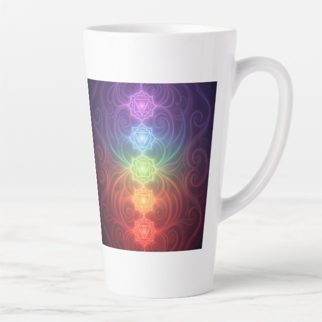 Taza De Café Latte The 7 Chakras´9 (Derecha)