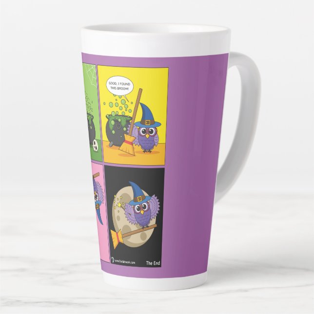 Taza De Café Latte The Apprentice Wizard - Cleaning (Ángulo derecho)