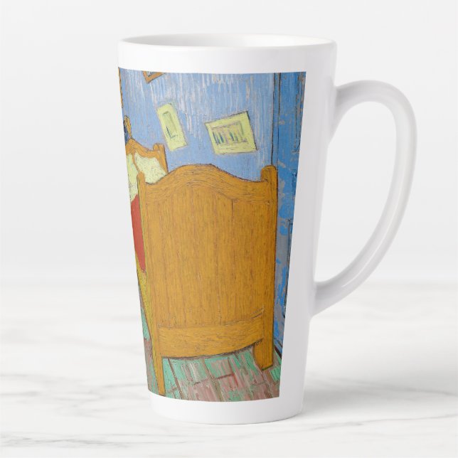 Taza De Café Latte The Bedroom (1889) by Vincent Van Gogh. (Derecha)