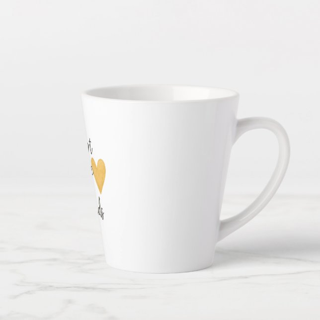 Taza De Café Latte The heart of teaching  (Derecha)