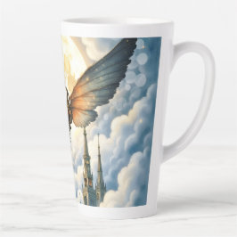 Taza De Café Latte The Key of Eternity – Steampunk Wings 