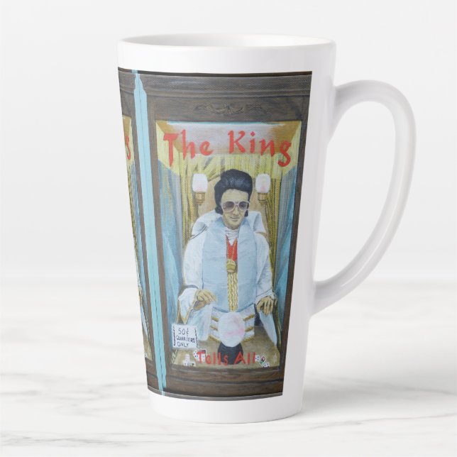 Taza De Café Latte The King Tells All (Derecha)
