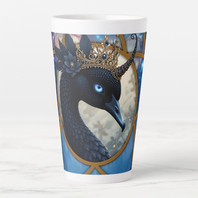 Taza De Café Latte The Swan Who Guards the Moon.   (Anverso)