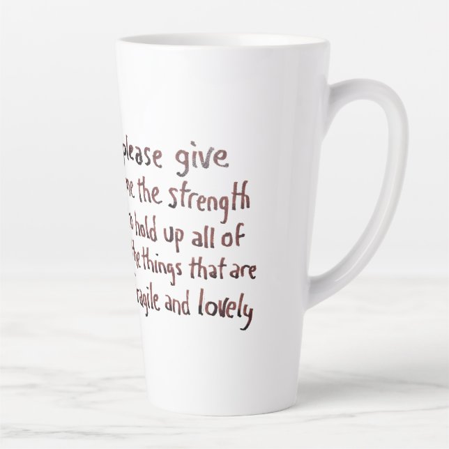 Taza De Café Latte Things Fragile and Lovely mug (Derecha)