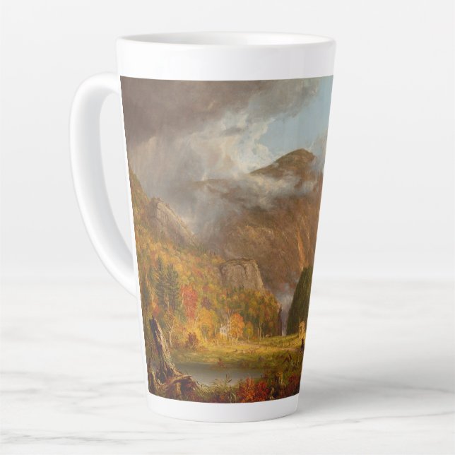 Taza De Café Latte Thomas Cole Vista del paso de la montaña (Ángulo izquierdo)