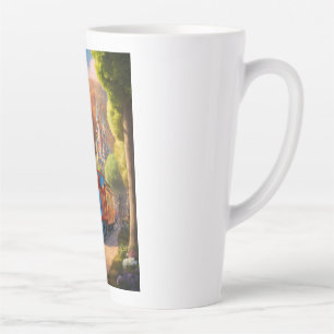 Taza De Café Latte Thomas se lleva un viaje mágico