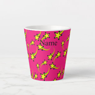 Taza De Café Latte Thunder_Cove, estrellas de tiro arcoiris