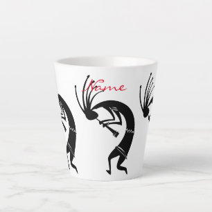 Taza De Café Latte Thunder_Cove, jugador de flauta Kokopelli