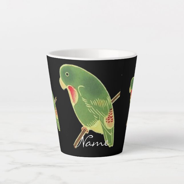 Taza De Café Latte Thunder_Cove, paraíso verde tropical (Anverso)
