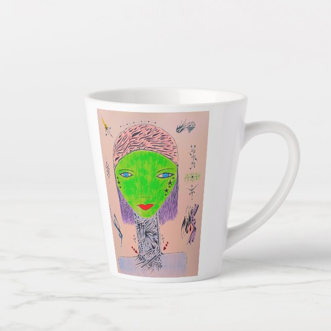 Taza De Café Latte Tía (Derecha)