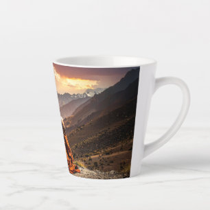 Taza De Café Latte Tibet - Budismo - Meditación