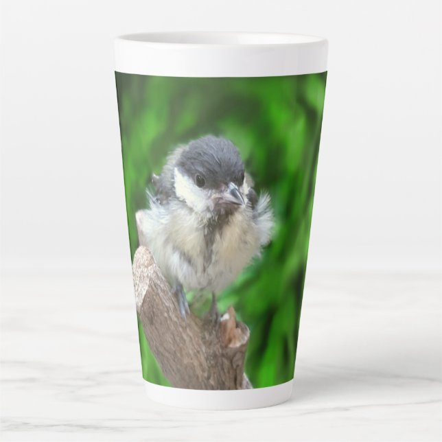 Taza De Café Latte Tidi my Bird the Parus Major (Anverso)