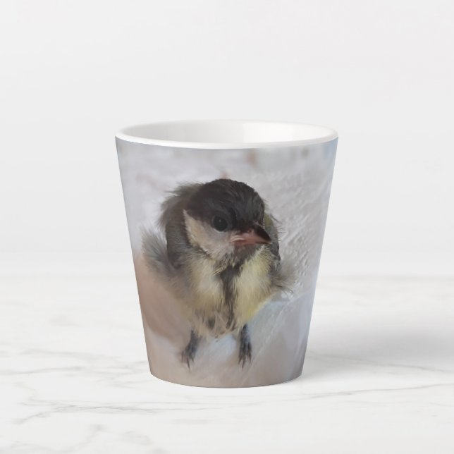 Taza De Café Latte Tidi my Bird the Parus Major (Anverso)