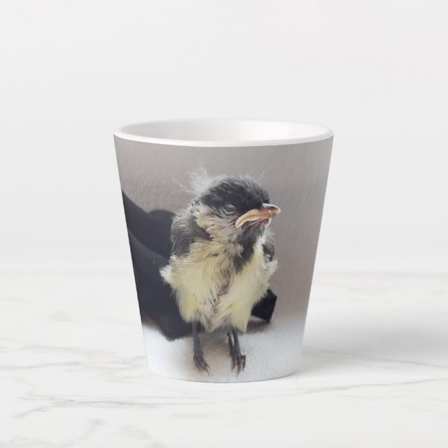 Taza De Café Latte Tidi my Bird the Parus Major (Anverso)