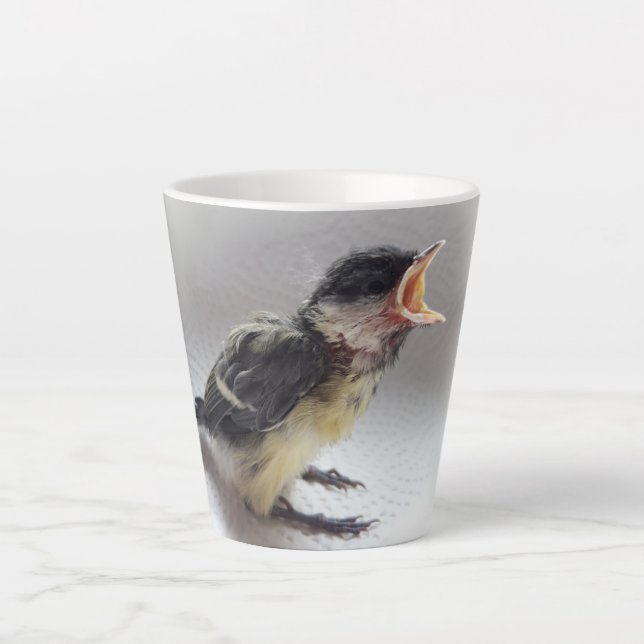 Taza De Café Latte Tidi my Bird the Parus Major (Anverso)