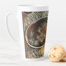 Taza De Café Latte ¡Tiempo de alimentación!