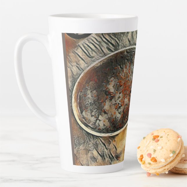 Taza De Café Latte ¡Tiempo de alimentación! (In situ)