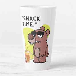 TAZA DE CAFÉ LATTE ¡TIEMPO DE APERITIVOS!- ANIMAL-FUNNY- CAFÉ-COOKIS