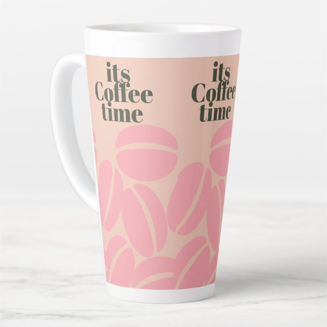 Taza De Café Latte tiempo de café (Ángulo izquierdo)