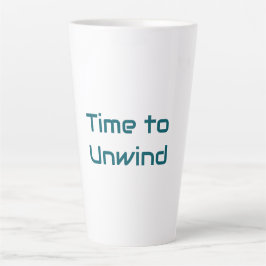 Taza De Café Latte Tiempo de desenrollar latte mug