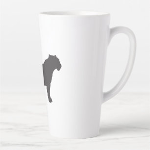 Taza De Café Latte Tiger Silhouette