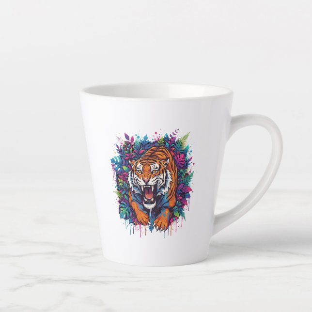Taza De Café Latte Tigre (Derecha)
