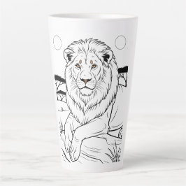 Taza De Café Latte Tigre 