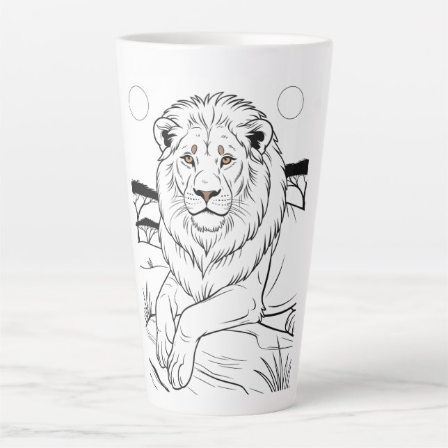 Taza De Café Latte Tigre  (Anverso)