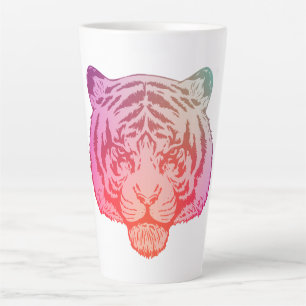 Taza De Café Latte Tigre de neón