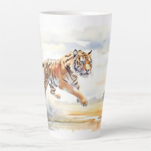 Taza De Café Latte Tigre en acción