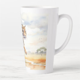 Taza De Café Latte Tigre en acción
