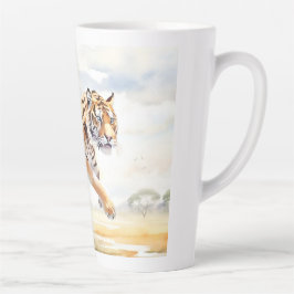 Taza De Café Latte Tigre en acción 2