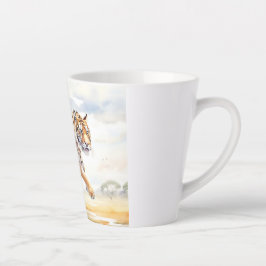 Taza De Café Latte Tigre en acción 2