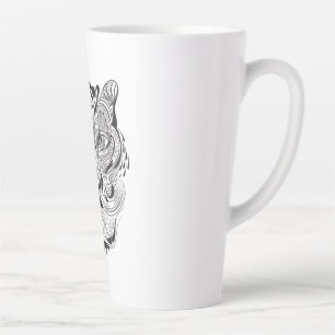 Taza De Café Latte Tigre gráfico
