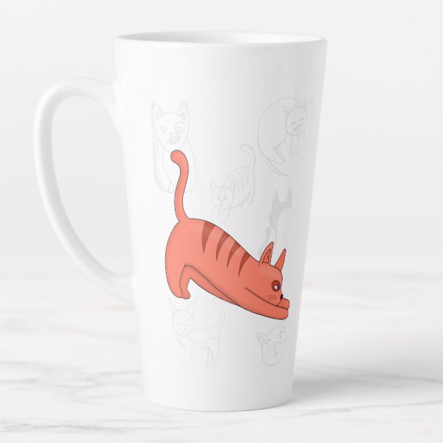 Taza De Café Latte Time to Stretch Two-Tone Coffee Mug Teapot (Izquierda)