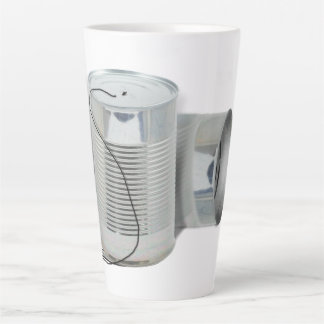 Taza De Café Latte Tin Can Phone (¿Puedes oírme AHORA?)
