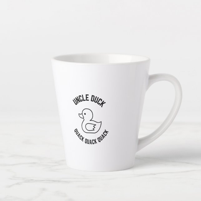 Taza De Café Latte Tio duck Quack Quack Quack (Derecha)