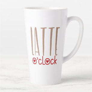 Taza De Café Latte Tipografía rápida de citas de diversión de latte o