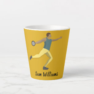 Taza De Café Latte Tiroteo de Discus