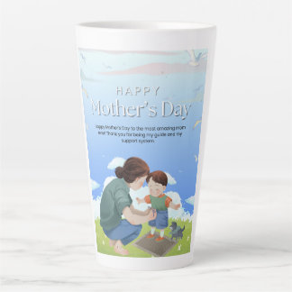 Taza De Café Latte Título: Elegante Taza de Latte de Cerámica Persona