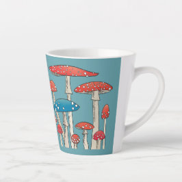 Taza De Café Latte Toadstools Café hongo Mug