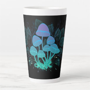 Taza De Café Latte Toadstools en Bushes