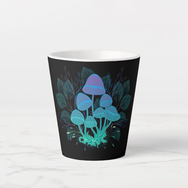 Taza De Café Latte Toadstools en Bushes (Anverso)