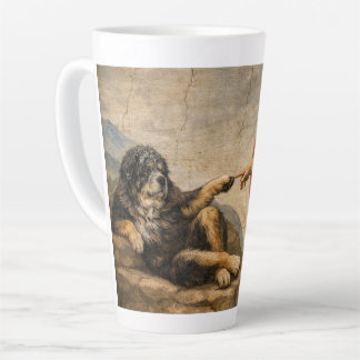 Taza De Café Latte Tocando lo Divino