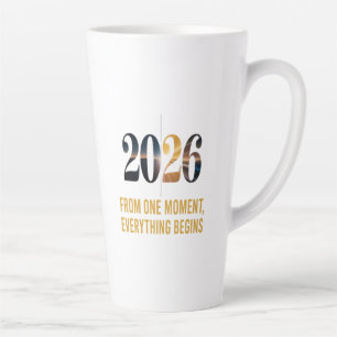Taza De Café Latte Todo comienza desde un solo momento.